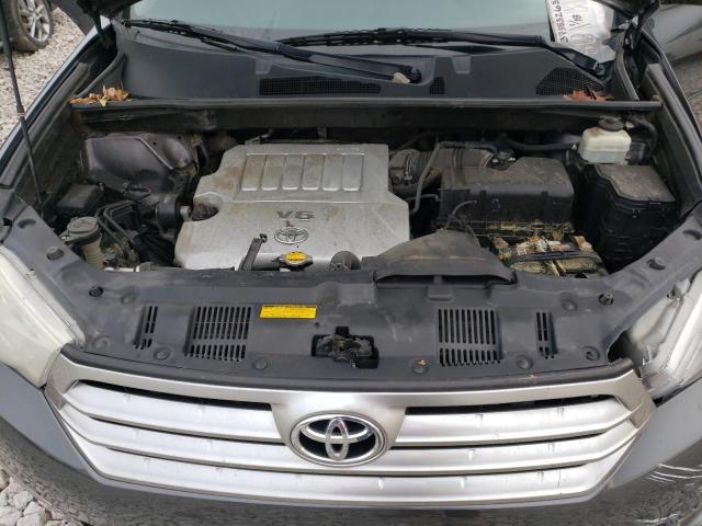 5TDBK3EHXCS163906 - 2012 TOYOTA HIGHLANDER BASE Gris photo 12