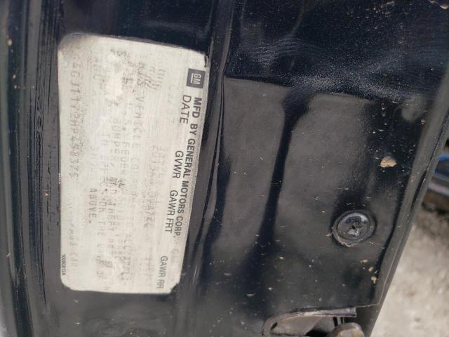 1G4GJ1172HP458375 - 1987 BUICK REGAL შავი ფოტო 12