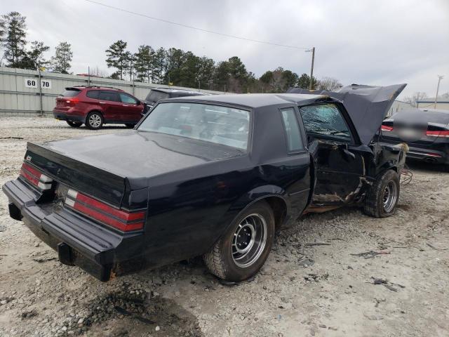 1G4GJ1172HP458375 - 1987 BUICK REGAL შავი ფოტო 3