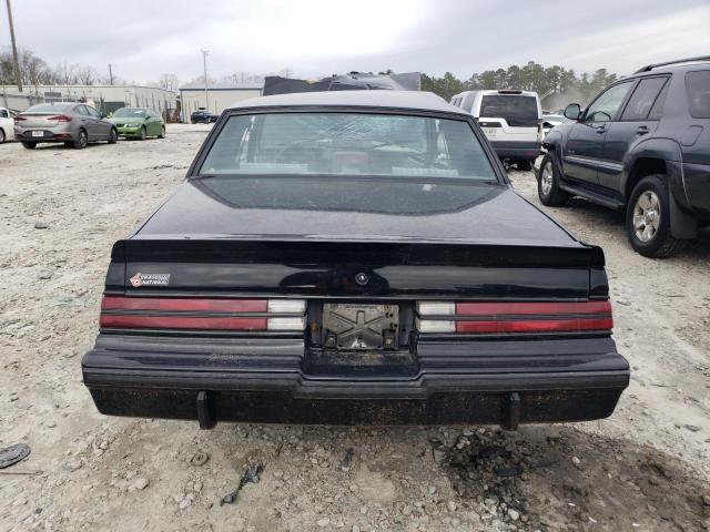 1G4GJ1172HP458375 - 1987 BUICK REGAL შავი ფოტო 6