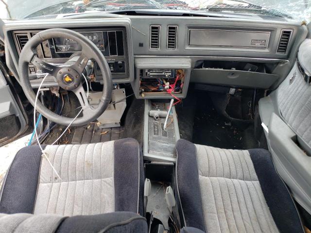 1G4GJ1172HP458375 - 1987 BUICK REGAL შავი ფოტო 8