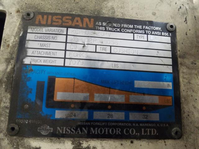 KCPH02P909056 - 1997 NISSAN FORKLIFT  photo 10