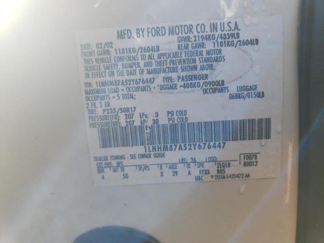 1LNHM87A52Y676447 - 2002 LINCOLN LS 白色 照片 13