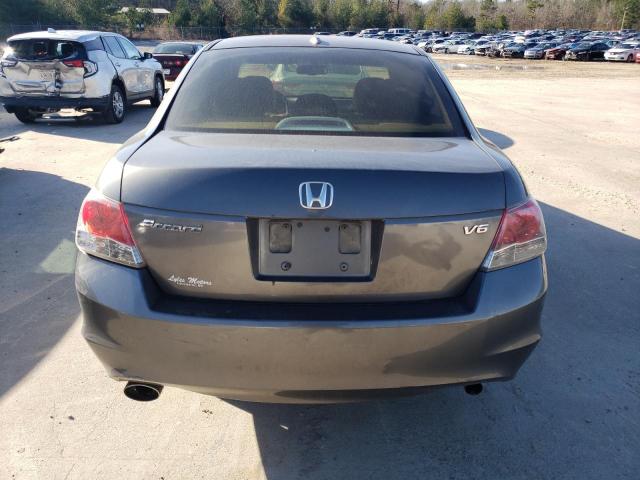 1HGCP36809A035475 - 2009 HONDA ACCORD EXL GRAY photo 6