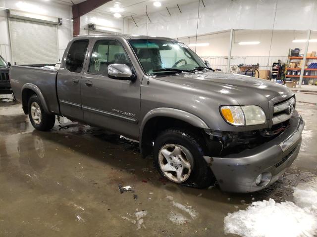 5TBBT44143S438539 - 2003 TOYOTA TUNDRA ACCESS CAB SR5 GRAY photo 4