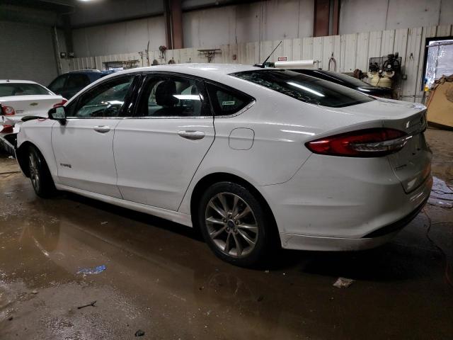 3FA6P0LUXHR380910 - 2017 FORD FUSION SE HYBRID WHITE photo 2