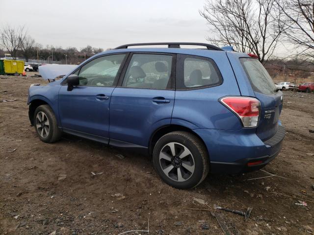 JF2SJABC6JH466135 - 2018 SUBARU FORESTER 2.5I BLUE photo 2