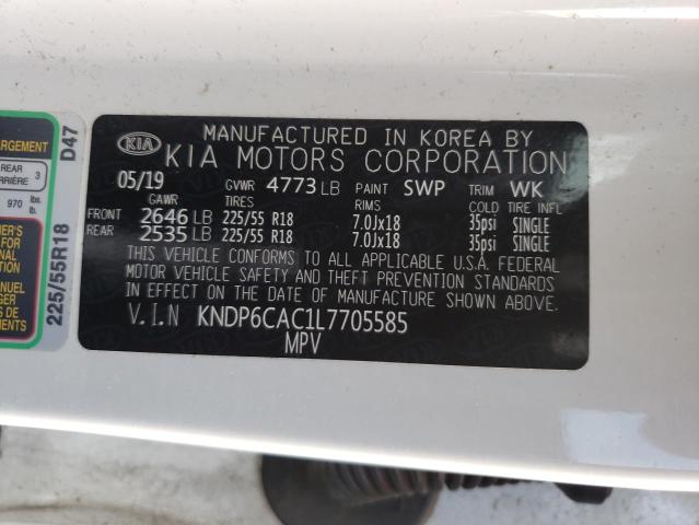 KNDP6CAC1L7705585 - 2020 KIA SPORTAGE S WHITE photo 13