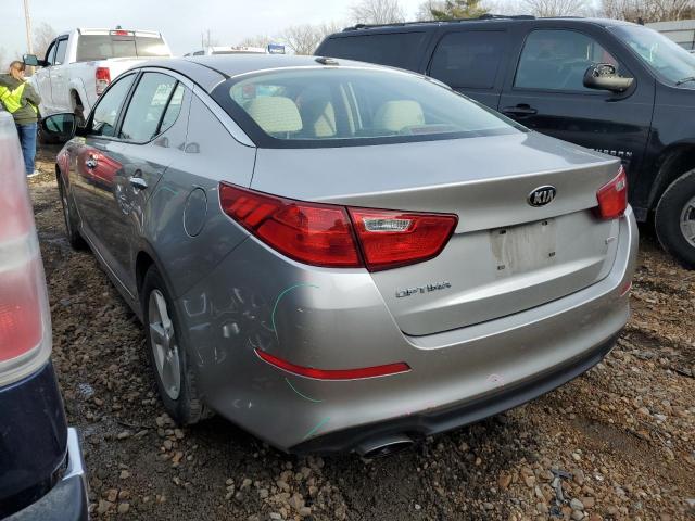 KNAGM4A7XF5555990 - 2015 KIA OPTIMA LX SILVER photo 2