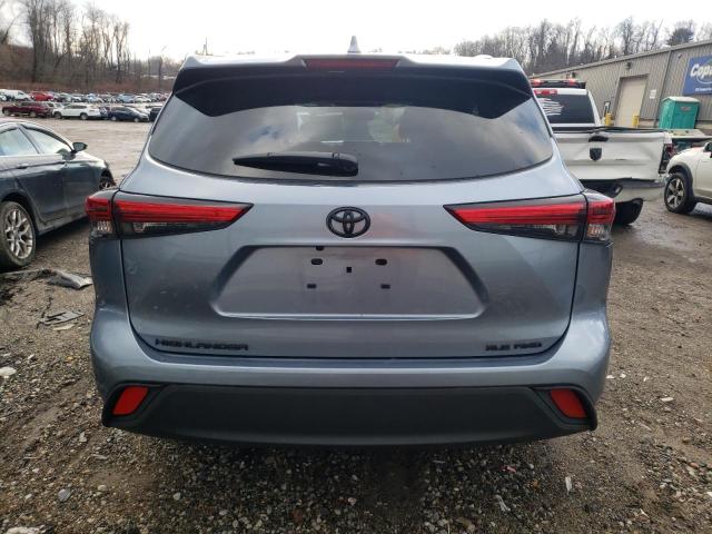 5TDGZRBH6NS221683 - 2022 TOYOTA HIGHLANDER XLE BLUE photo 6