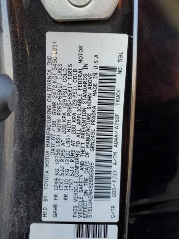 5TELU42N49Z606688 - 2009 TOYOTA TACOMA DOUBLE CAB 黑色 照片 12