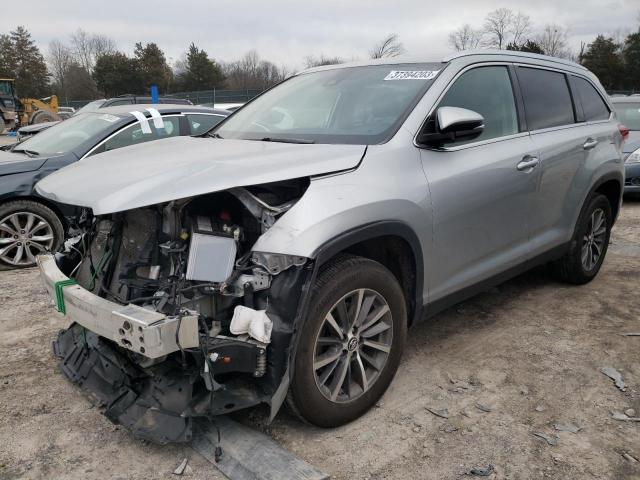 5TDKZRFH7KS560324 - 2019 TOYOTA HIGHLANDER SE SILVER photo 1