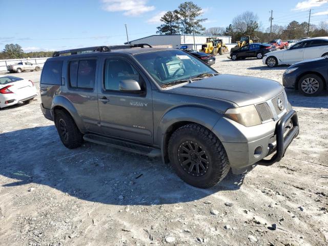 5N1AR18U85C732160 - 2005 NISSAN PATHFINDER LE ნაცრისფერი ფოტო 4