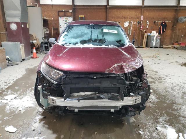 2HKRW6H39KH213736 - 2019 HONDA CR-V LX BURGUNDY photo 5