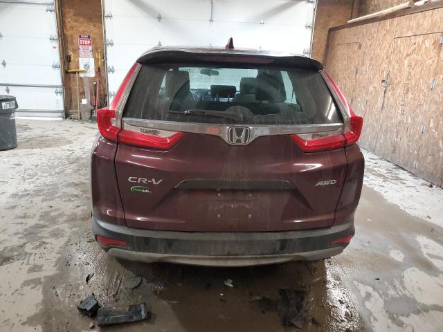 2HKRW6H39KH213736 - 2019 HONDA CR-V LX BURGUNDY photo 6