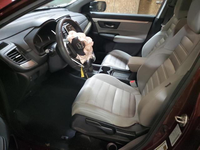 2HKRW6H39KH213736 - 2019 HONDA CR-V LX BURGUNDY photo 7