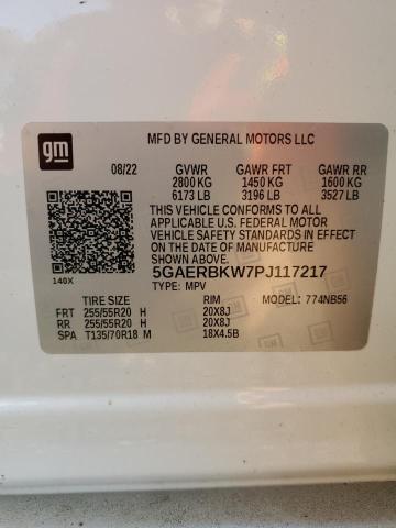 5GAERBKW7PJ117217 - 2023 BUICK ENCLAVE ESSENCE 白色 照片 13