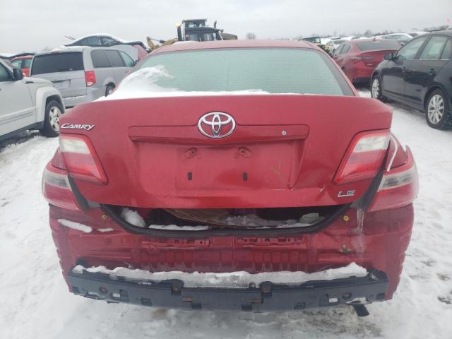 4T4BE46K78R034081 - 2008 TOYOTA CAMRY CE RED photo 6