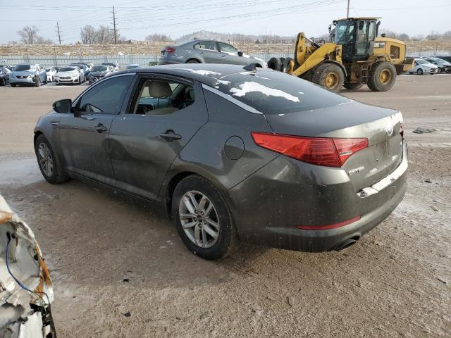 KNAGM4A75B5094918 - 2011 KIA OPTIMA LX GRAY photo 2