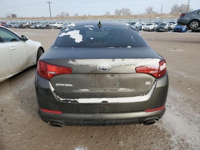 KNAGM4A75B5094918 - 2011 KIA OPTIMA LX GRAY photo 6