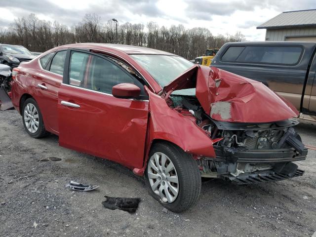 3N1AB7AP9EL635234 - 2014 NISSAN SENTRA S RED photo 4