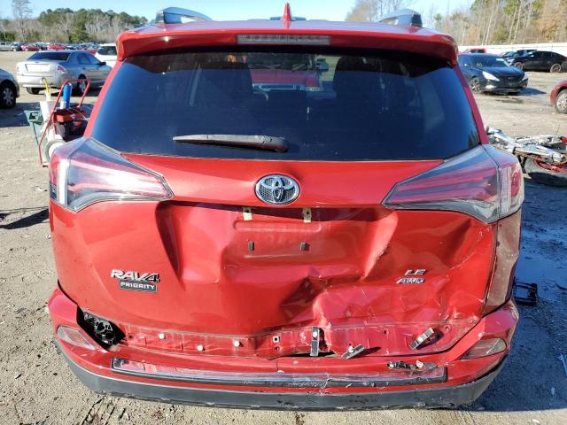 JTMBFREV2HJ141318 - 2017 TOYOTA RAV4 LE RED photo 6