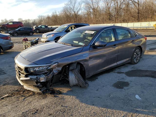 1HGCV3F19MA006798 - 2021 HONDA ACCORD HYBRID GRAY photo 1