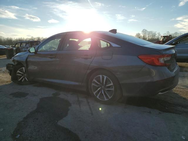 1HGCV3F19MA006798 - 2021 HONDA ACCORD HYBRID GRAY photo 2