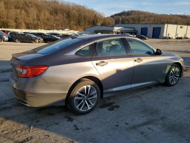 1HGCV3F19MA006798 - 2021 HONDA ACCORD HYBRID GRAY photo 3