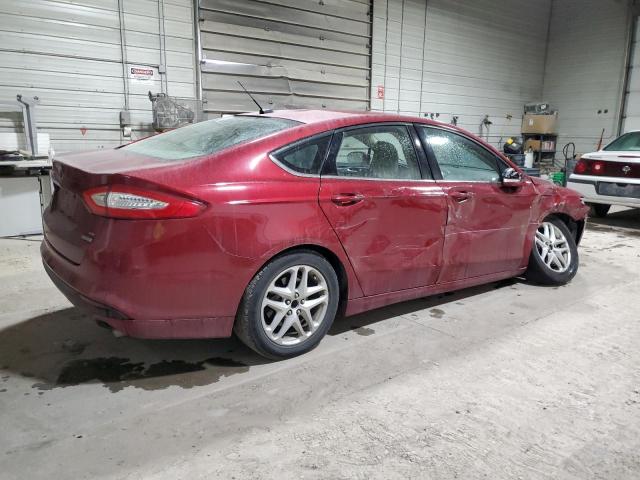 3FA6P0HDXER103209 - 2014 FORD FUSION SE RED photo 3