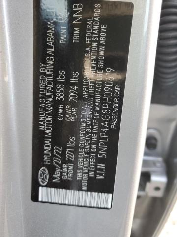 5NPLP4AG8PH090619 - 2023 HYUNDAI ELANTRA LIMITED SILVER photo 13