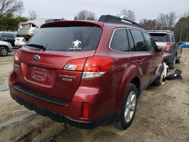 4S4BRBCCXE3259984 - 2014 SUBARU OUTBACK 2.5I PREMIUM BURGUNDY photo 3