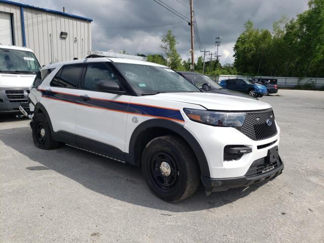 1FM5K8AB0MGC22707 - 2021 FORD EXPLORER POLICE INTERCEPTOR Weiß Foto 4