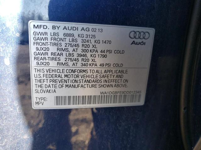 WA1DGBFE9DD012345 - 2013 AUDI Q7 PRESTIGE 蓝色 照片 12