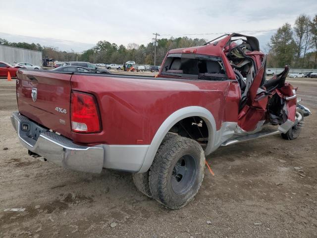 3C63DRJL5CG342937 - 2012 DODGE RAM 3500 LARAMIE BURGUNDY photo 3