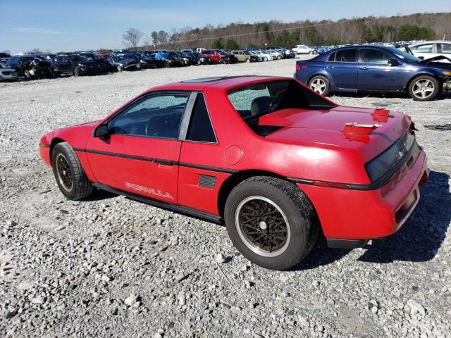 1G2PE1198JP202200 - 1988 PONTIAC FIERO RED photo 2