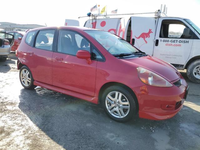 JHMGD38637S009558 - 2007 HONDA FIT S 红色 照片 4