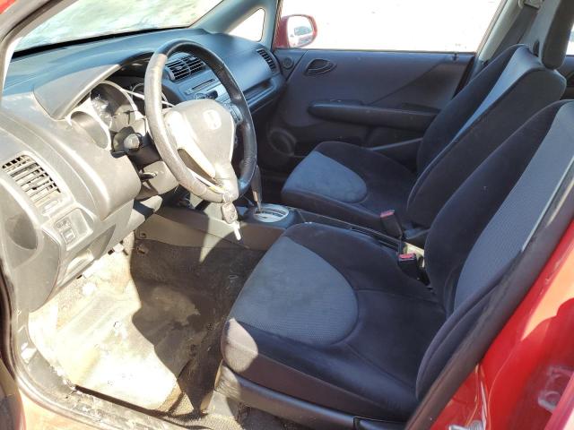 JHMGD38637S009558 - 2007 HONDA FIT S RED photo 7