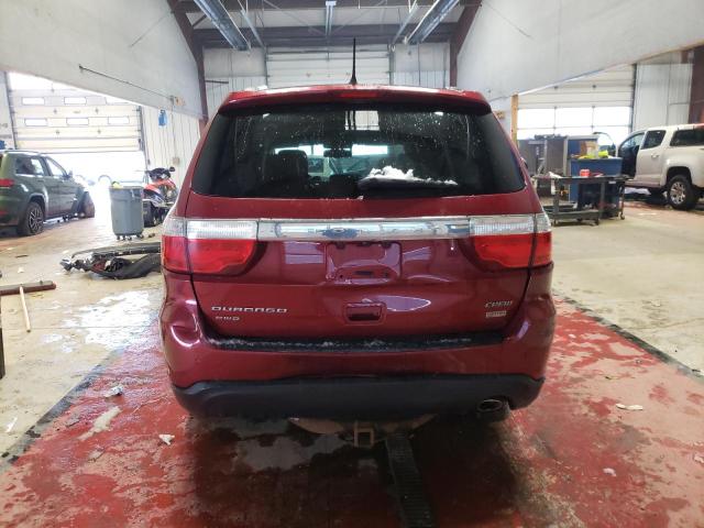 1C4RDJDG3DC674916 - 2013 DODGE DURANGO CR RED photo 6