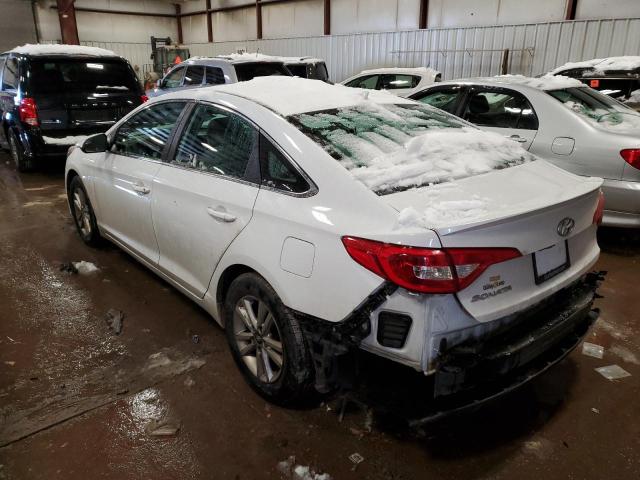 5NPE24AF3GH281279 - 2016 HYUNDAI SONATA SE WHITE photo 2