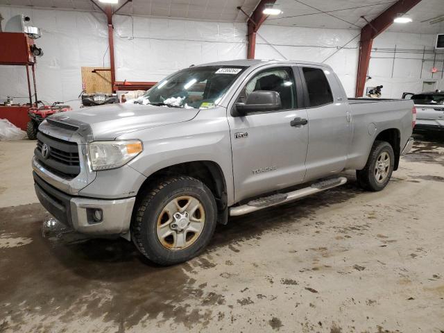 5TFUY5F18EX369405 - 2014 TOYOTA TUNDRA DOUBLE CAB SR/SR5 SILVER photo 1