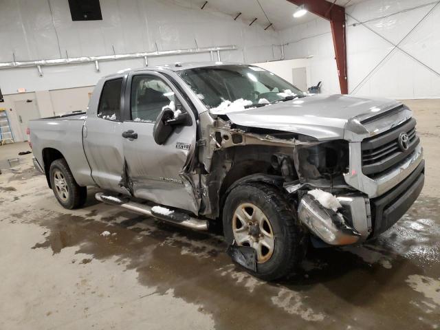 5TFUY5F18EX369405 - 2014 TOYOTA TUNDRA DOUBLE CAB SR/SR5 SILVER photo 4