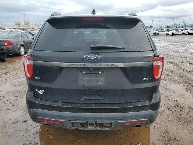 1FM5K8D80HGC05976 - 2017 FORD EXPLORER XLT BLACK photo 6