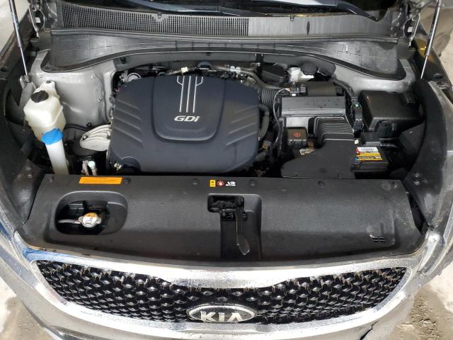 5XYPHDA58HG303929 - 2017 KIA SORENTO EX GRAY photo 12