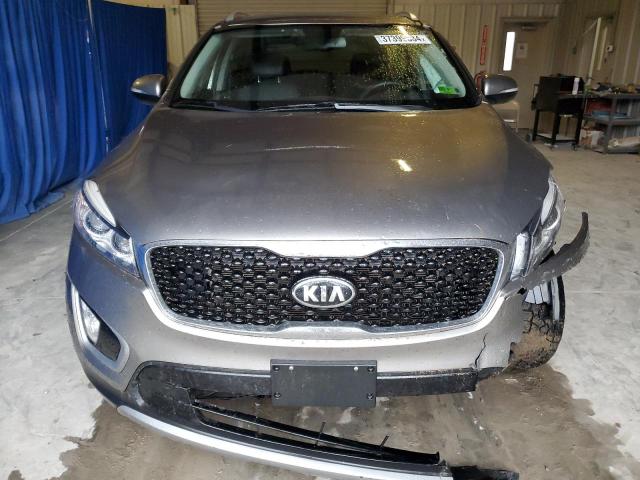 5XYPHDA58HG303929 - 2017 KIA SORENTO EX GRAY photo 5