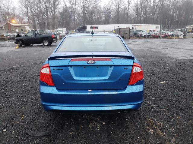 3FAHP0HA9BR177490 - 2011 FORD FUSION SE BLUE photo 6