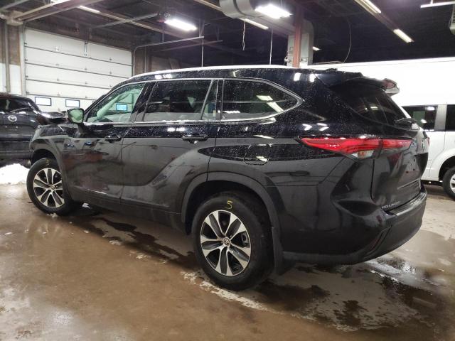 5TDGZRBH7NS229324 - 2022 TOYOTA HIGHLANDER XLE BLACK photo 2