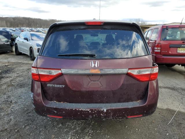 5FNRL5H66BB058297 - 2011 HONDA ODYSSEY EXL MAROON photo 6