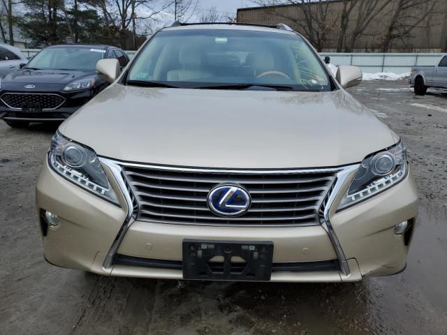 JTJBC1BA5E2453731 - 2014 LEXUS RX 450 BEIGE photo 5