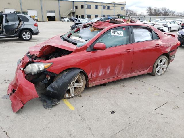 5YFBU4EE5DP205222 - 2013 TOYOTA COROLLA BASE RED photo 1